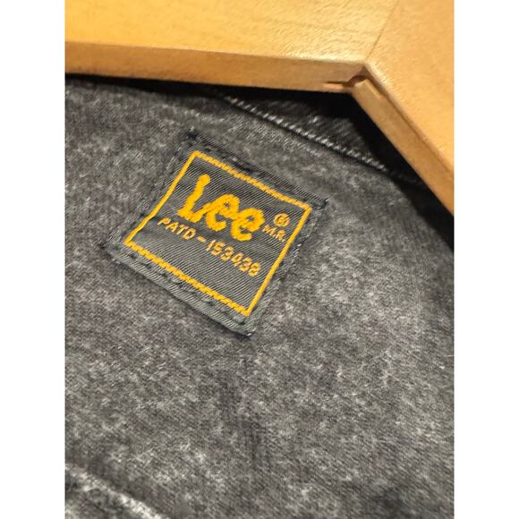 VTG Lee Men's Hard Rock Cafe Honolulu Trucker Jacket XL Black Denim Embroidered - Picture 6 of 11